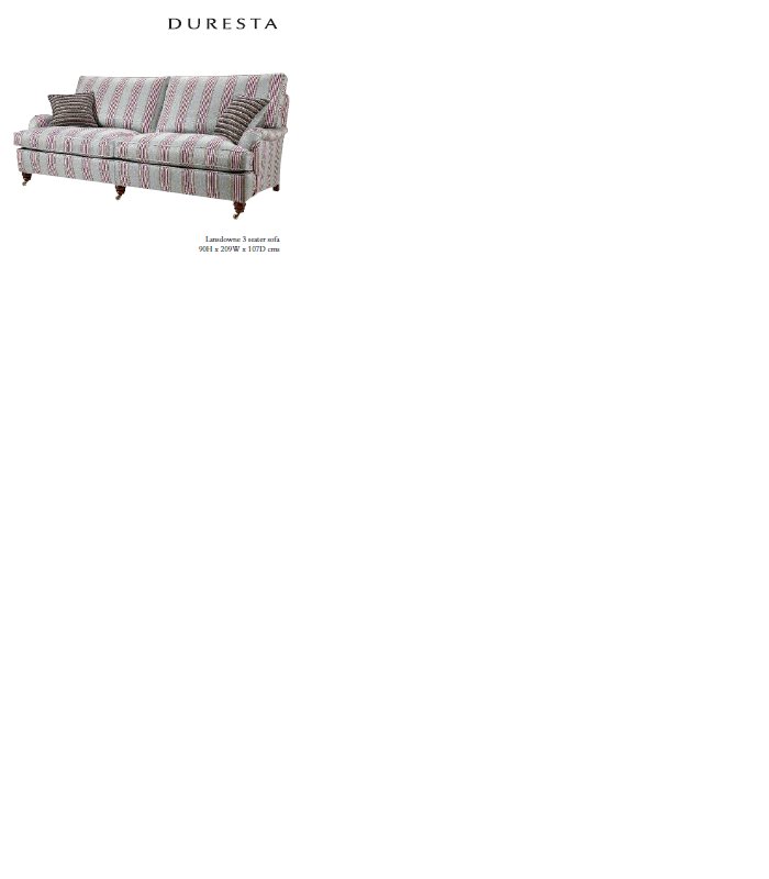 ДИВАН 3-М LANSDOWN КАТ.12 / 3 SEAT SOFA 344-03